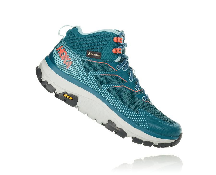 Chaussure Randonnée Hoka One One Toa Gore-Tex Femme - Turquoise - XYK-640957